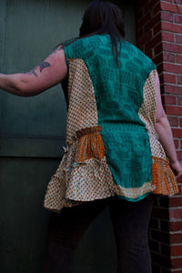 Get Ready Ruffle Tunic Green