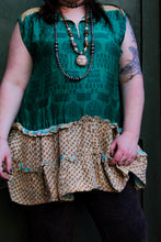 Load image into Gallery viewer, Get Ready Ruffle Tunic Green
