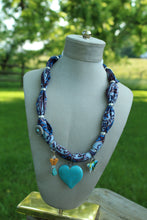 Load image into Gallery viewer, Necklace- Heart Scarf Charm
