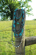 Load image into Gallery viewer, Necklace- Chunky + Long HUGE  Navajo Pearls
