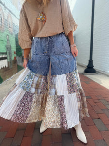 Wide Leg Tiered Pants