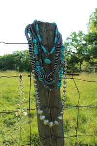 Necklace- Navajo • Turq Chip Long (1st necklace at top in picture)