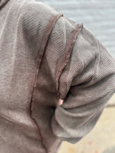 Load image into Gallery viewer, Zenana- Curvy Brown Ribbed Side Slit Sweater
