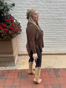Zenana- Oversized Knit Sweater (2 Colors)