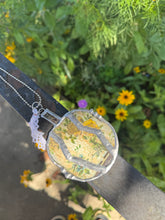 Load image into Gallery viewer, Necklace- Pumpkin Tin Rustic Floral
