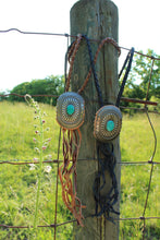 Load image into Gallery viewer, Necklace- Genuine Leather Concho Bolo (2 colors)

