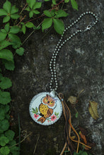 Load image into Gallery viewer, Necklace- Vintage Owl Soldered Tin
