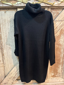 Zenana- Black Sweater Dress