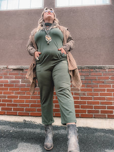 Zenana- Green Jumpsuit