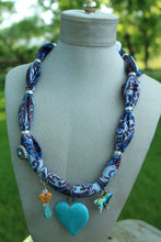 Load image into Gallery viewer, Necklace- Heart Scarf Charm
