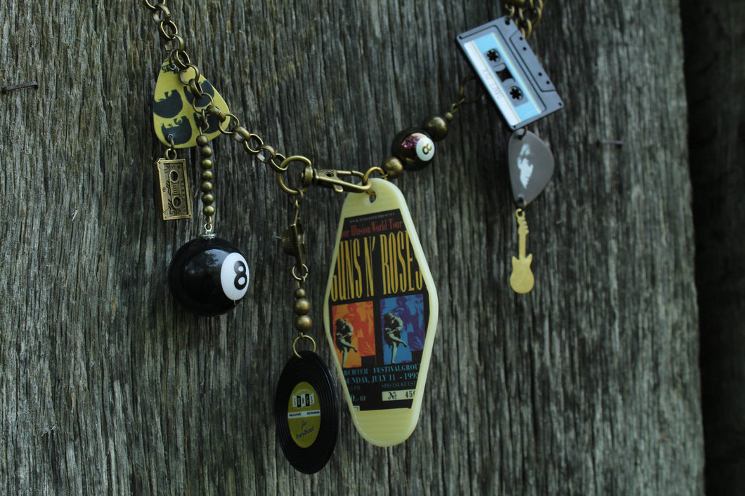 TPP- I Love Rock N Roll Guns N Roses Charm Necklace