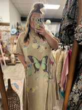 Load image into Gallery viewer, Butterfly Tee Shirt Dress
