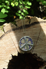 Load image into Gallery viewer, Necklace- Kantha Double Sided Peace Necklace
