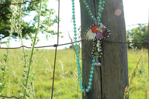 ABA- Upcycled Tin Mushroom Necklaces
