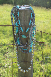 Necklace- Navajo • Turq Chip Long (1st necklace at top in picture)
