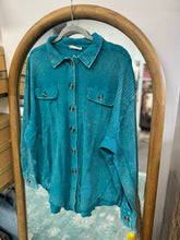 Load image into Gallery viewer, Zenana- Teal Acid Wash Jacket

