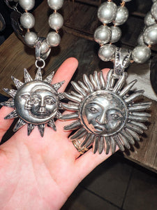 Necklace- Moon + Sun