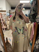 Load image into Gallery viewer, Butterfly Tee Shirt Dress
