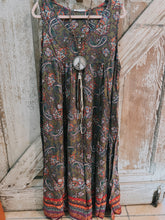 Load image into Gallery viewer, Easel- Olive Curvy Paisley Jumpsuit
