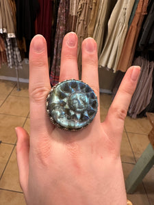 Rings- Labradorite Moon +Sun