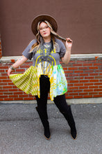 Load image into Gallery viewer, Morgan Factory- Nirvana Ruffle Tee YELLOW GREEN
