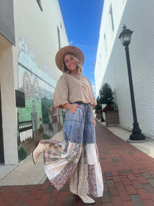 Wide Leg Tiered Pants