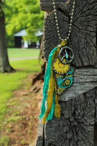 Harley & Maude’s- Yellow Funky Bird Necklace