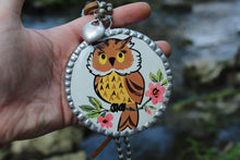 Load image into Gallery viewer, Necklace- Vintage Owl Soldered Tin
