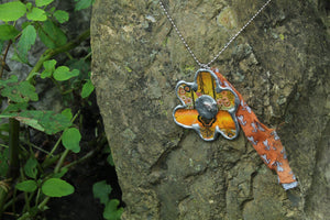 Necklace- Flower Vintage Tin