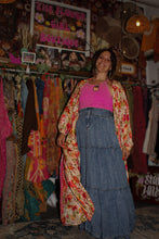 Load image into Gallery viewer, Bluevelvet- Denim Chambray Button Maxi Skirt
