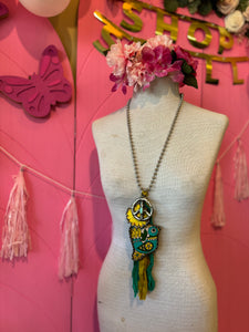 Harley & Maude’s- Yellow Funky Bird Necklace