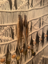 Load image into Gallery viewer, EARRINGS- FEATHERS Brown Chains
