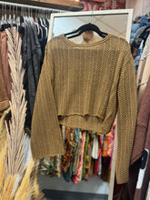 Load image into Gallery viewer, Zenana- Camel Cropped Knitted Sweater
