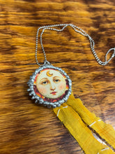 Load image into Gallery viewer, Necklace- Double Sided Moon Faces
