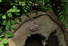 Load image into Gallery viewer, Necklace- Kantha Double Sided Peace Necklace

