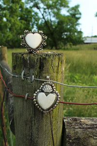 Pendants- Bone Carved heart
