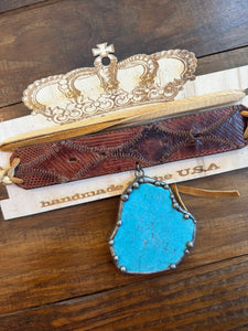 ABA- Calamity Jane Choker Turquoise Tobacco