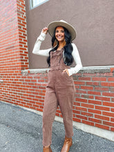 Load image into Gallery viewer, Zenana- Mahogany Denim Overalls
