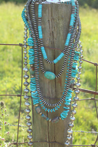 Necklace- Navajo • Turq Chip Long (1st necklace at top in picture)
