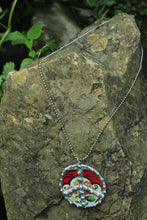 Load image into Gallery viewer, Necklace- Soldered Vintage Tin Peace Sign
