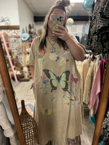Butterfly Tee Shirt Dress