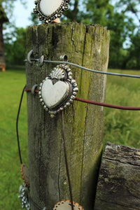 Pendants- Bone Carved heart