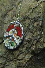 Load image into Gallery viewer, Necklace- Soldered Vintage Tin Peace Sign

