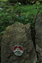Load image into Gallery viewer, Necklace- Soldered Vintage Tin Peace Sign
