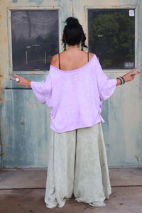 Kantha Bae- Crop Tee Violet