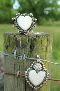 Pendants- Bone Carved heart