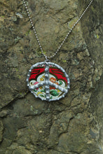 Load image into Gallery viewer, Necklace- Soldered Vintage Tin Peace Sign
