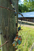 Load image into Gallery viewer, Necklace- Vintage Tumbled Mexican Tile Flower
