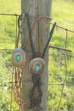 Load image into Gallery viewer, Necklace- Genuine Leather Concho Bolo (2 colors)
