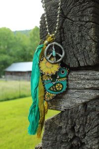 Harley & Maude’s- Yellow Funky Bird Necklace
